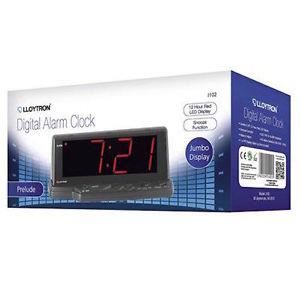 Lloytron Prelude J102 Digital Alam Clock 1.8” Red Jumbo LED Display
