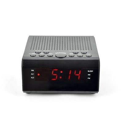 Lloytron ”Sunrise” PLL Alarm Clock Radio – Black J2007BK