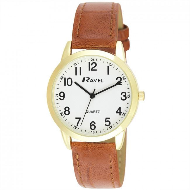 Ravel Men’s Classic Leather Strap Watch R0132.25.1