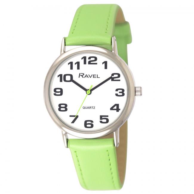 Ravel Womens Classic Lime Green Strap Watch R0105.13.11A