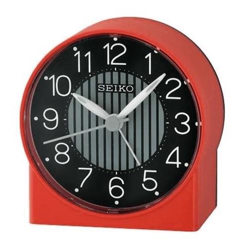 Seiko QHE136R Desk Alarm Clock Red