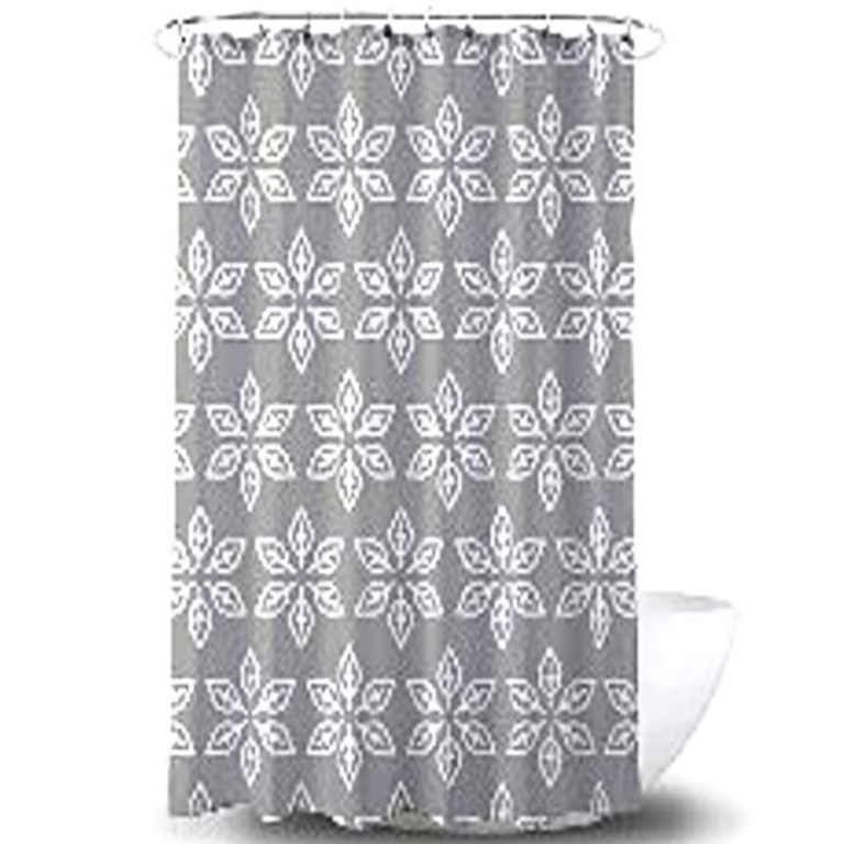 Oxford Fabric Bathroom Shower Curtain Mildew Mould Resistant 180 x 180 cm