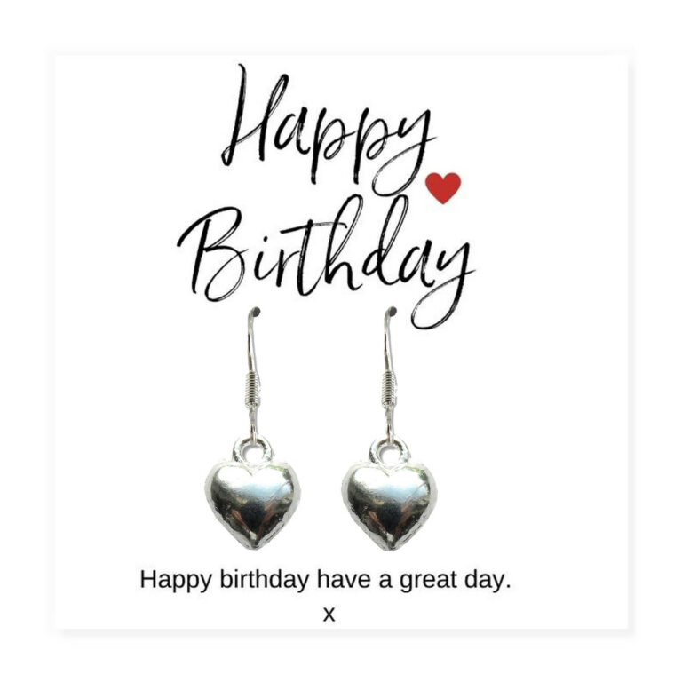 Happy Birthday Earrings – Message Card