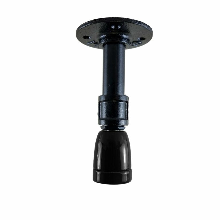 Vintage Industrial E27 Holder Black Ceiling Light Fitting Flush Pipe Vintage Lighting~3619