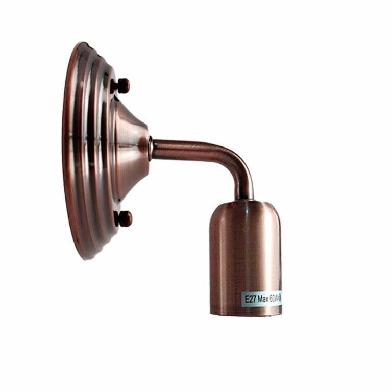Industrial Vintage Retro Polished Sconce Copper Wall Light Lamp~3790