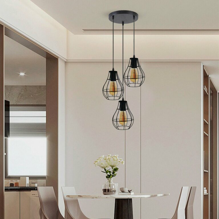 Industrial Vintage Retro Black Metal Ceiling hanging Pendant Light,  E27 Edison Style Lamp~3878