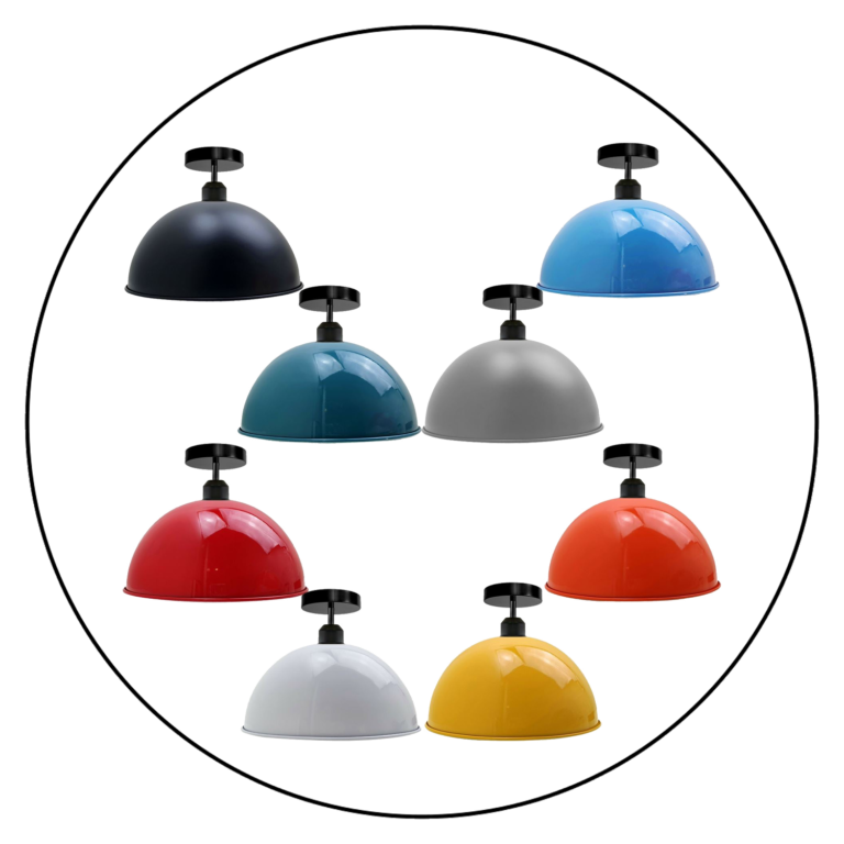 LEDSone Industrial Vintage Retro vintage style Dome Shade ceiling light fixture~3394