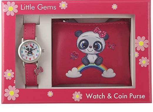 Ravel Little Gems Girls Watch & Coin Purse Set Panda R2254