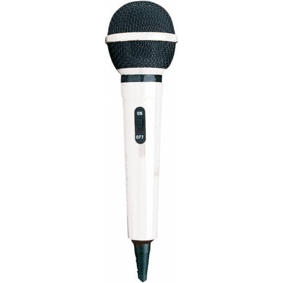 Mr Entertainer Dynamic Handheld Karaoke Microphone With Lead- White