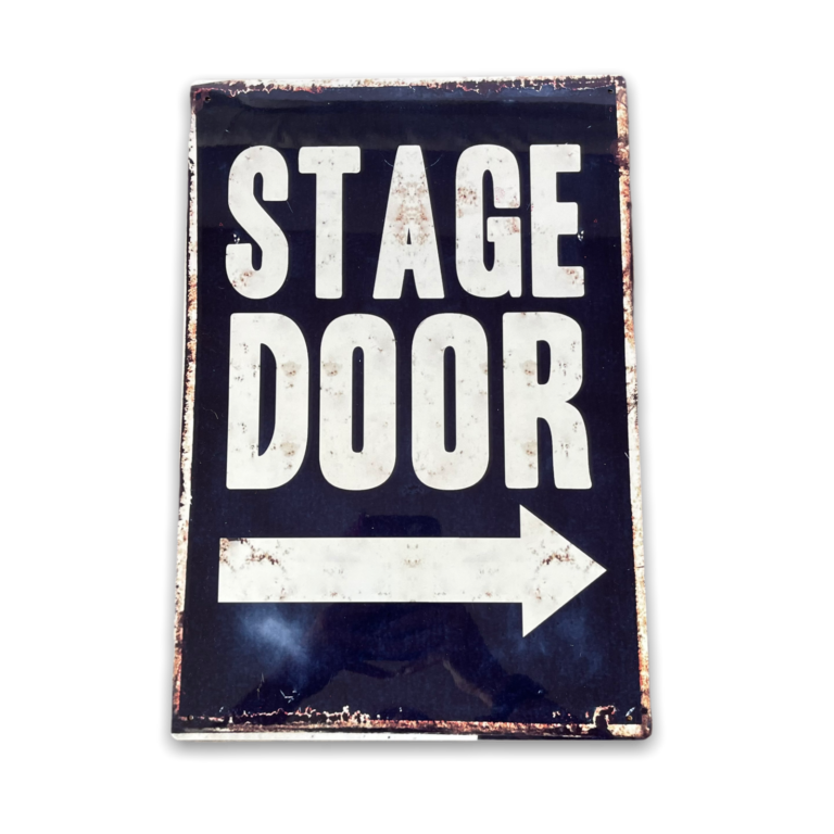 Vintage Metal Sign – Stage Door Metal Wall Sign