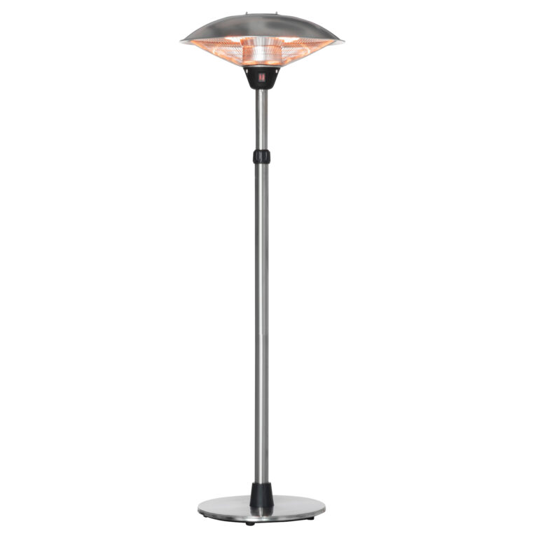 3KW Electric Patio Heater & 3 Heat Settings, Infrared Adjustable 5M Lead