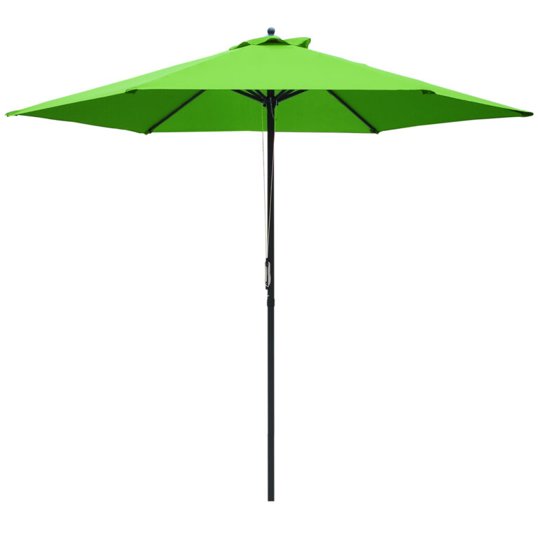 2.8m Patio Sun Umbrella Parasol Outdoor Green BASE NOT INCLUDED
