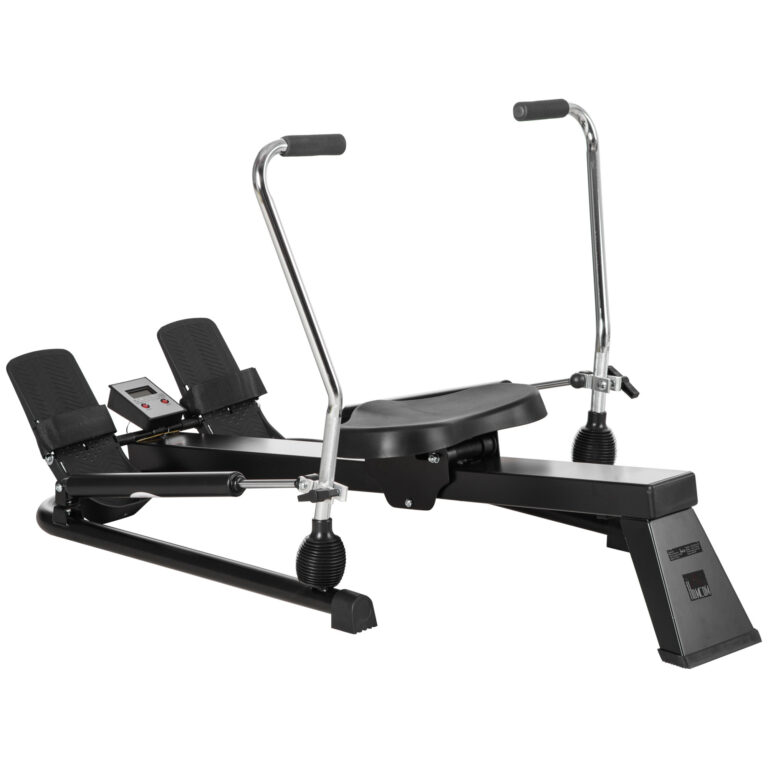 Rowing Machine, Rower with Adjustable Resistances and Digital Monitor HOMCOM