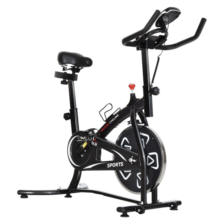 Exercise Training Bike Indoor Cycling Bicycle Trainer LCD Monitor HOMCOM