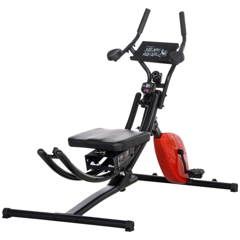 Abs Trainer and Exercise Bike w/ Adjustable Heights and Resistance HOMCOM