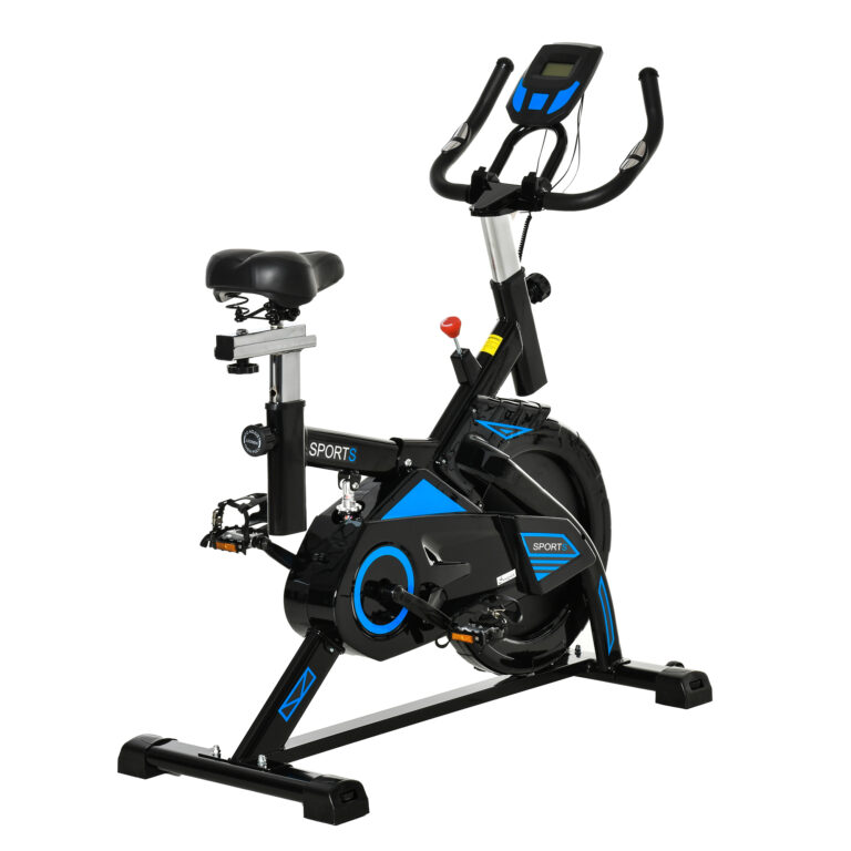 Stationary Exercise Bike Indoor Cycling Bicycle Cardio Workout, Black HOMCOM