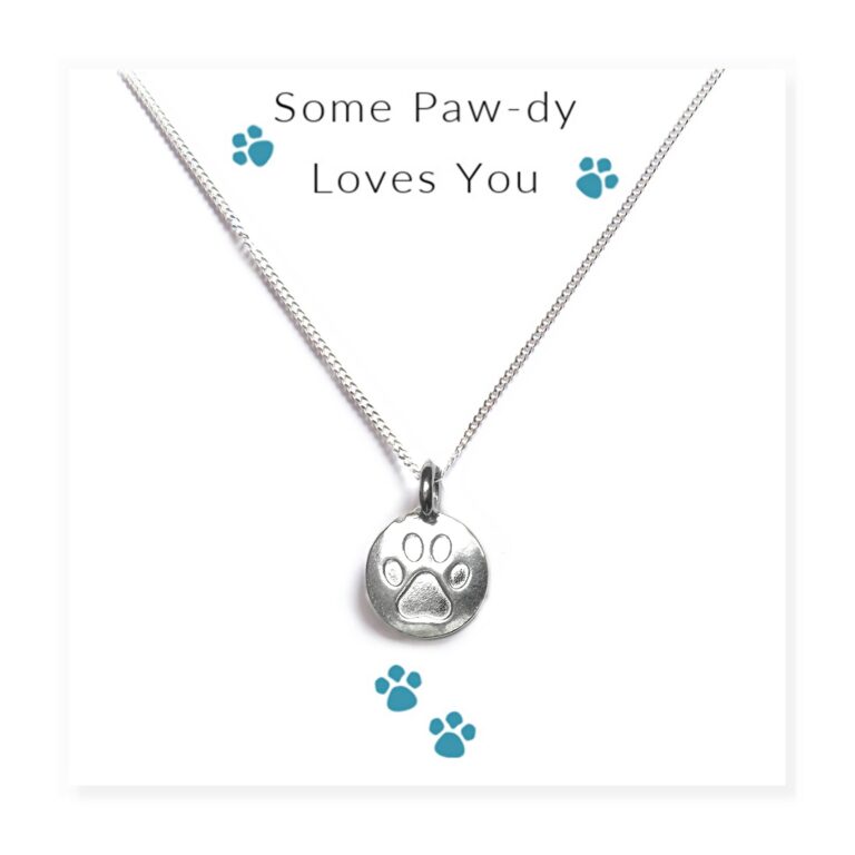 Some Paw-dy Loves You – Necklace on Message Card