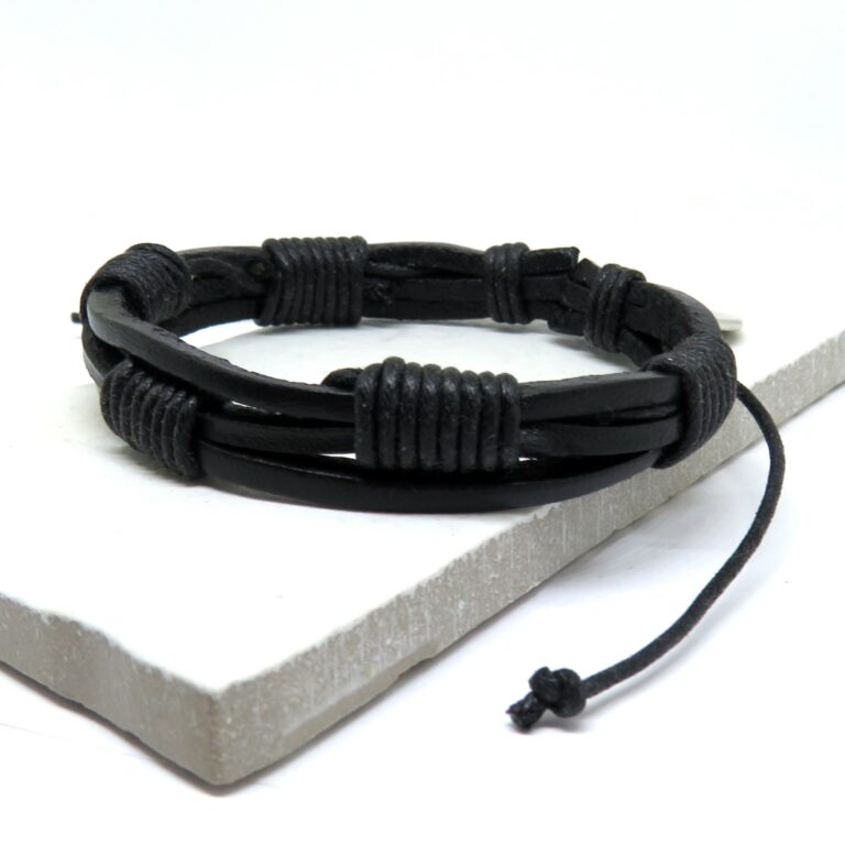 Men’s Leather Cord Bracelet