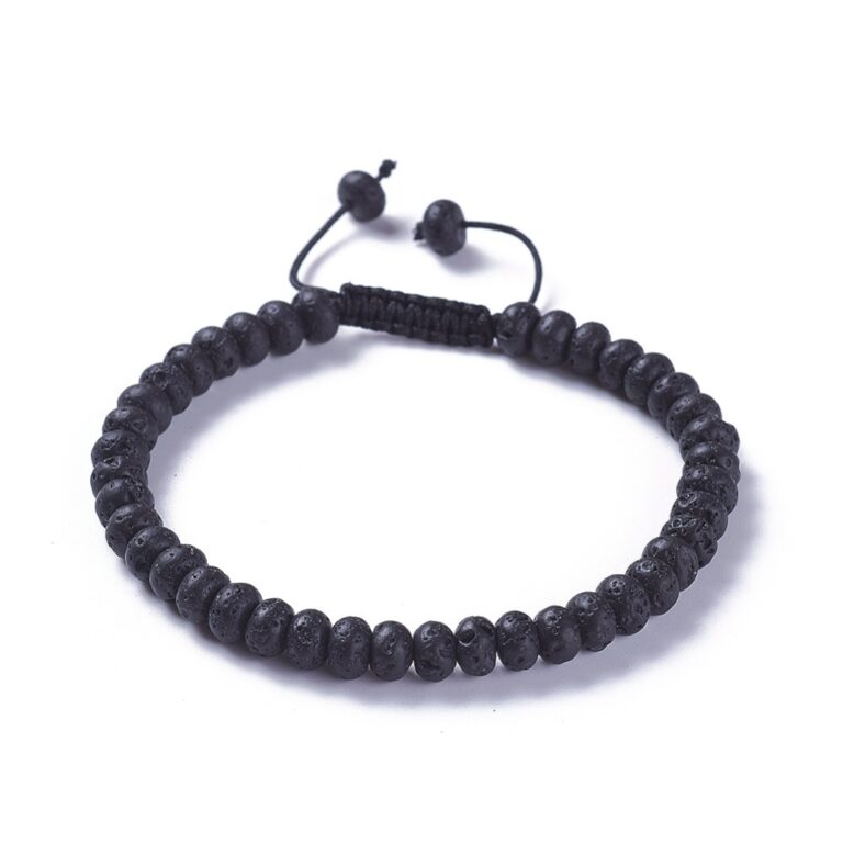 Men’s Black Lava Bead Bracelet
