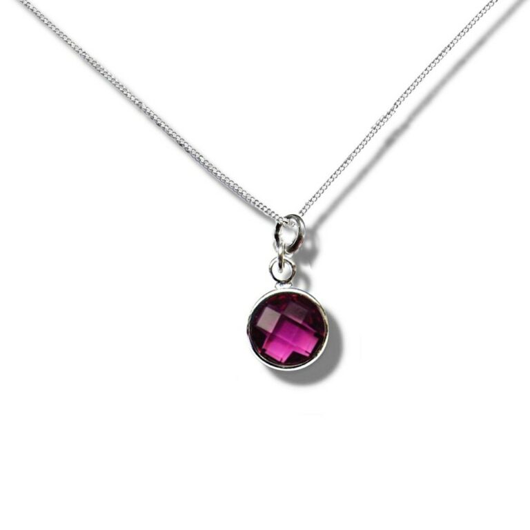 February Birthstone Necklace – Purple