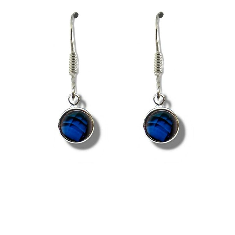 September Birthstone Drop Earrings – bright blue