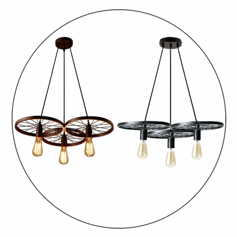 Industrial Vintage Wheel Ceiling Light Pendant Lamp Edison Lighting Fixture~2361