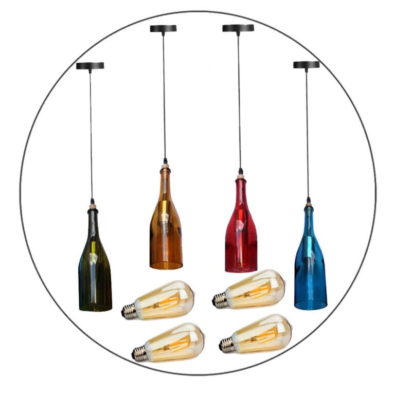 Vintage Retro Wine bottle Ceiling Pendant Light Lamp Shade Chandelier light UK~2228