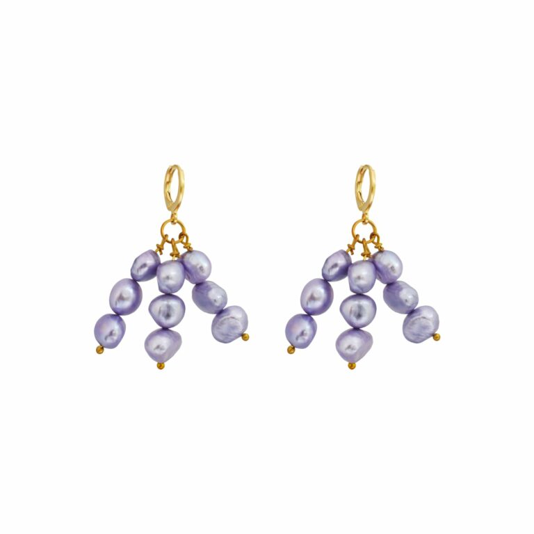 Igi (Trees) Lavendar Pearl earrings