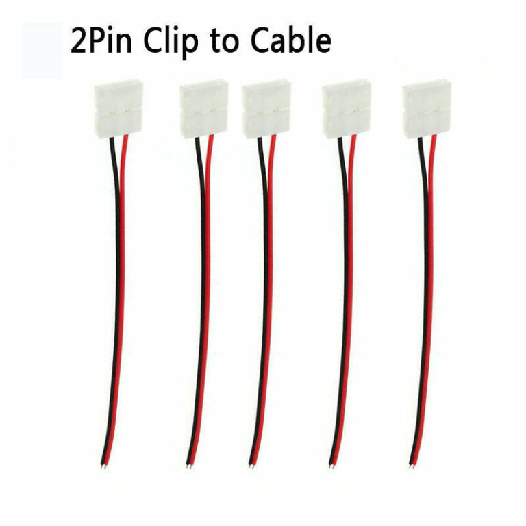 LED Strip Light Connectors  2Pin Clip To Cable~3660