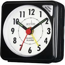 Acctim Ingot Alarm Clock – Black