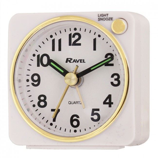RC018.4 RAVEL MINI ALARM CLOCK WHITE