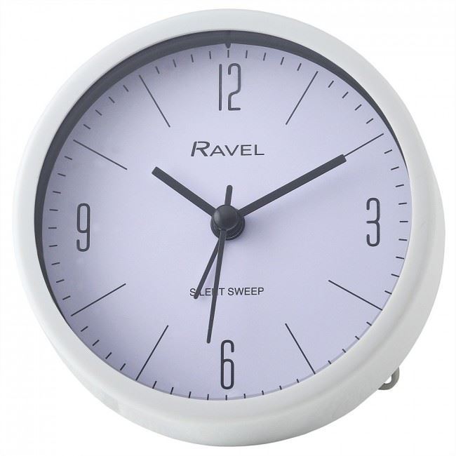 Ravel Quartz Plastic Round Alarm Clock RC024.4