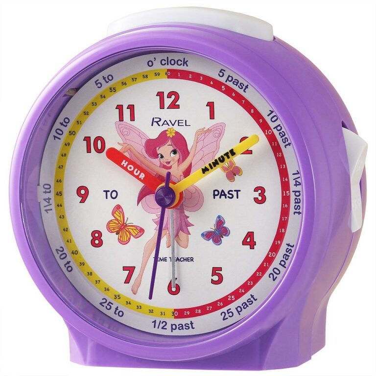 Ravel Kids Time Teacher Alarm Clock Purple/Fairy RC034.3