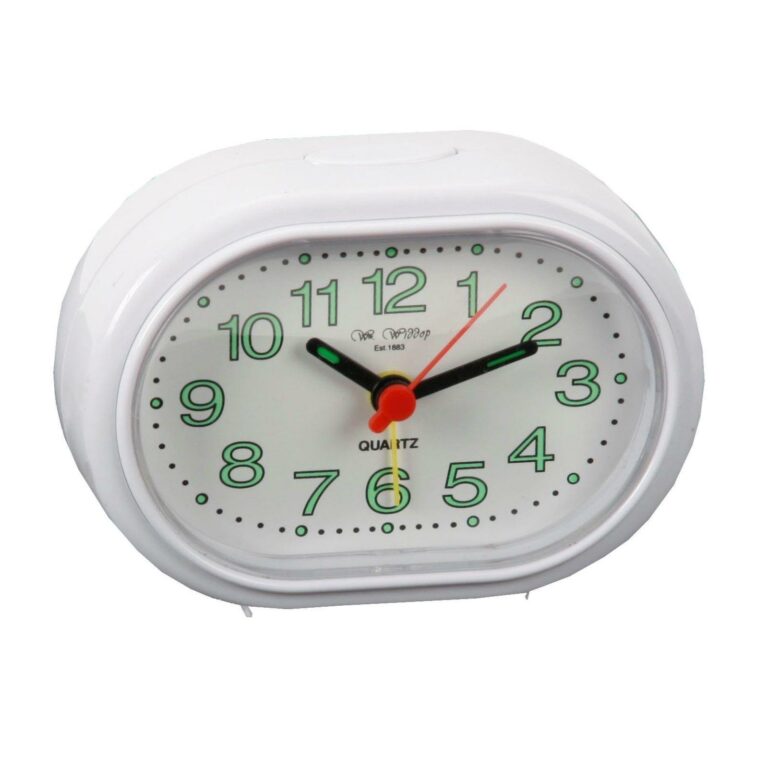 Widdop Alarm Clock Oval Beep Function White