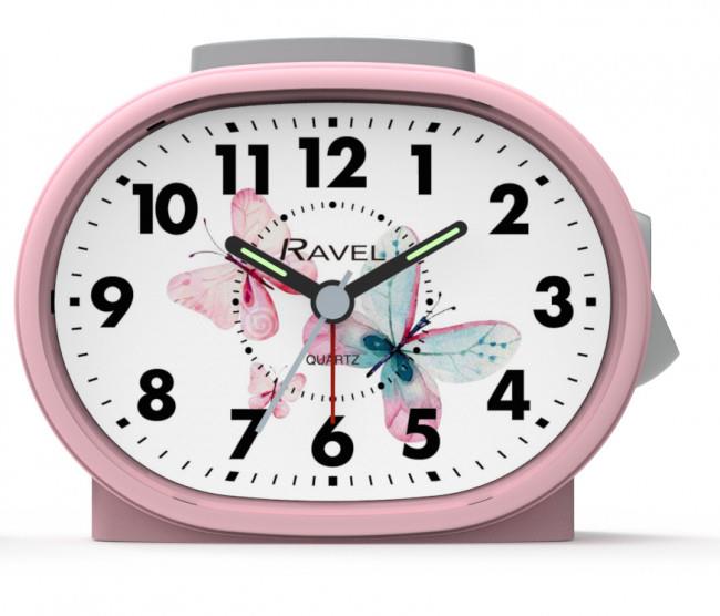 Ravel Butterfly Dial Alarm Clock Pink RC033.15
