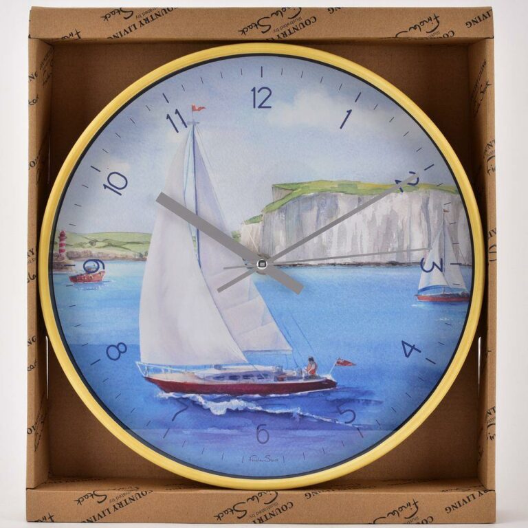 WIDDOP By The Seaside Clock – Sail Boat at Dover by Finola Stack