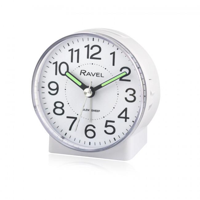 Ravel Round Mid Sized Bedside Quartz Alarm Clock RC039.4