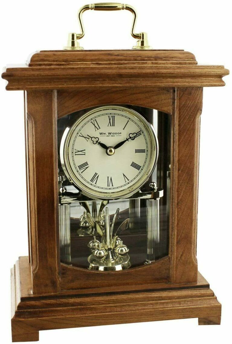 Widdop Wood Lantern Style Mantel Clock With Handle W2006