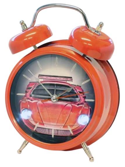 GTP Unisex Car Sound Voice with Light Double Bell Quartz Alarm Clock IMP115