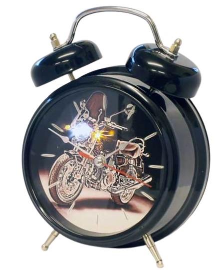GTP Unisex Sports Bike Sound with Light Double Bell Quartz Alarm Clock IMP120B