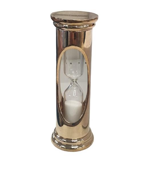 Miniature Clock Gold Mini Sand Timer Solid Brass IMP803G – CLEARANCE NEEDS RE-BATTERY