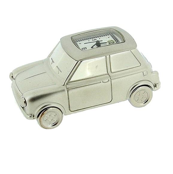 Miniature Clock Silvertone Mini Motor Car Solid Brass IMP67S – CLEARANCE NEEDS RE-BATTERY