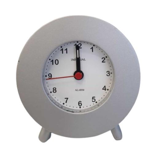 Imperial Mini Travel Alarm Clock Silver IMP606S