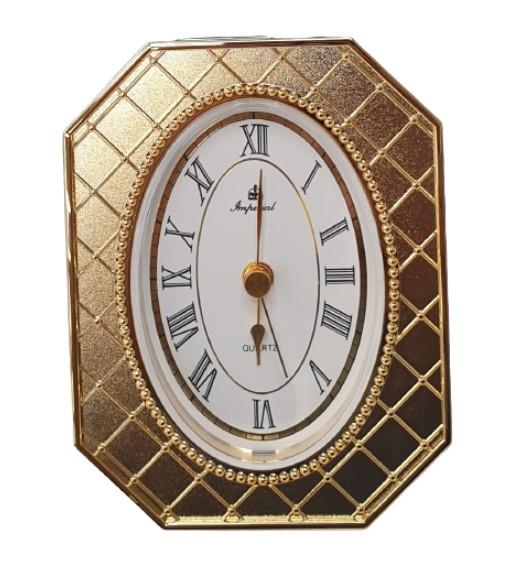 Imperial Gold tone Desk/Bedside Alarm Clock IMP106