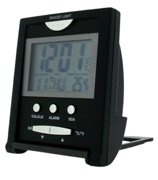Imperial LCD Desk/Bedside Alarm Clock Black IMP404