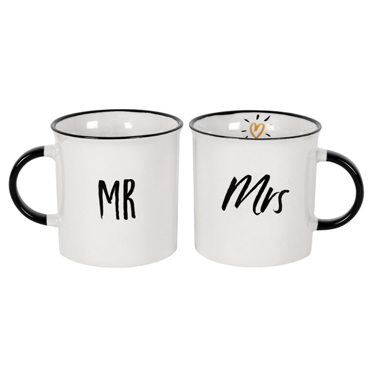 Couple Mr and Mrs Mug Gift Set