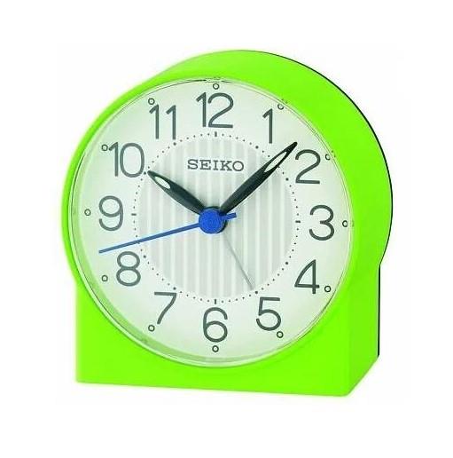 Seiko QHE136M Desk Alarm Clock Green