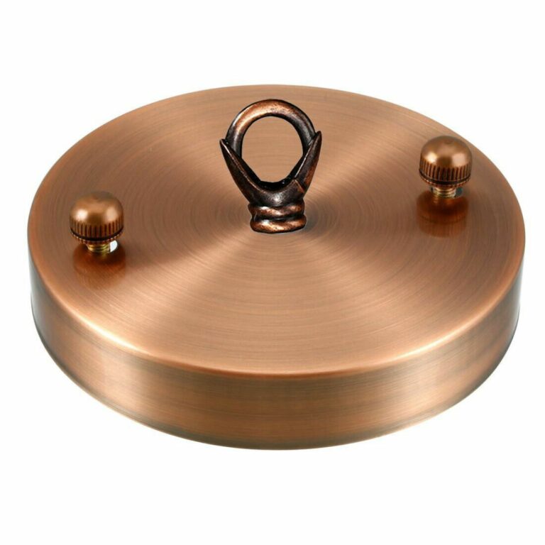 Single Point Copper Color Outlet Ceiling Hook Ring Plate Perfect for fabric flex cable~2661
