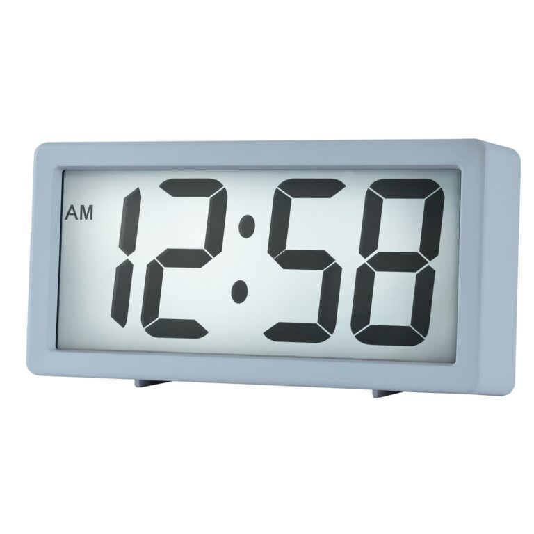 Acctim LINNEA Jumbo LCD Alarm Clock in Peppermint