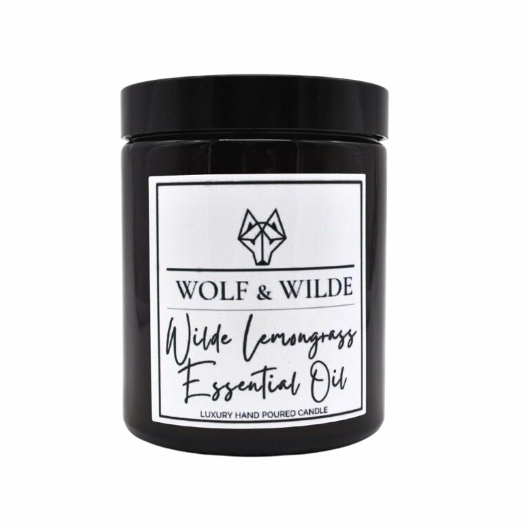 Wilde Lemongrass Essential Oil Luxury Aromatherapy Scented Candle